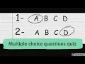 Multiple choice questions quiz with Python 3