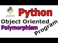 Python OOP Polymorphism Method Overriding Example