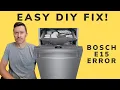 Bosch Dishwasher e15 Error Watertap - Prevent it from coming back
