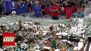Huge LEGO Winter Village Ski Mountain