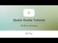 Online Access Bill Pay