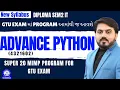ADVANCE PYTHON 4321602 SUPER 20 MIMP PROGRAM FOR GTU EXAM DIPLOMA SEM 2 IT MIMP PYTHON IMP