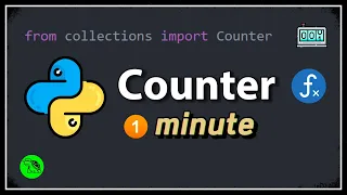 Learn Python Counter Function in 1 minute