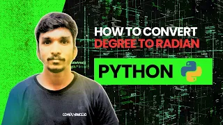How to convert degree to radian using Python in Tami Python tutorial tech tips