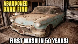 1957 Cadillac CLEANED For The First Time in 50 YEARS Insane Barn Find Transformation