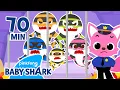 Download Lagu Thief Shark Family, All Under Arrest! | +Compilation | Baby Shark Stories | Baby Shark Official
