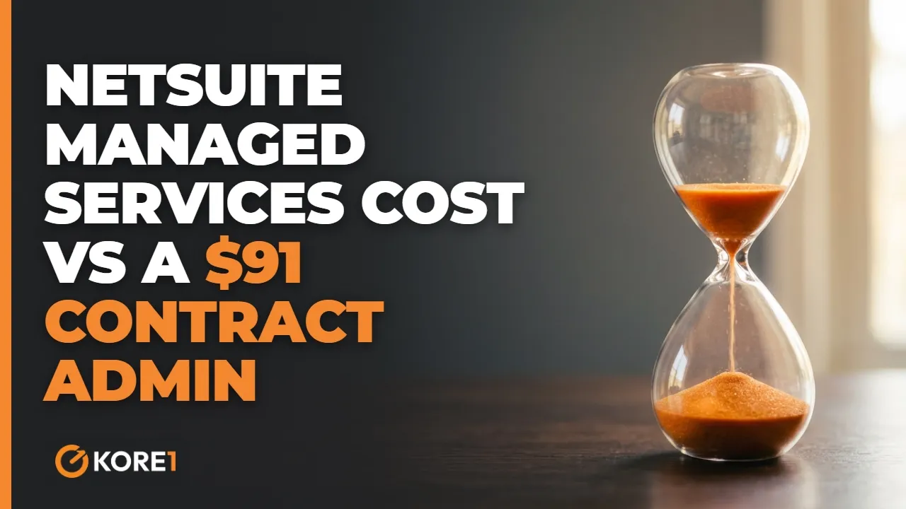 NetSuite Managed Services Cost: Retainer vs Contract Admin video - KORE1