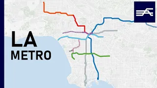 Evolution of the Los Angeles Metro 1900-2028 geographic map