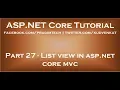 List view in asp net core c