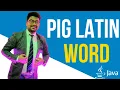 Pig Latin String String Day - 11 ICSE