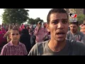 Tora residents block the Corniche in protest against converting a public school into a semi-priva...
