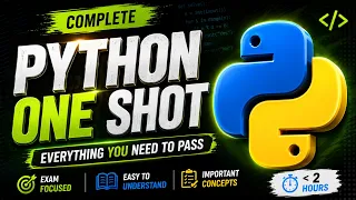 Python One Shot Complete Python Course Everything You Need to Pass