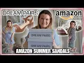 Affordable Cute Amazon Dream Pairs Summer Sandals Try-On Haul Clare Walch
