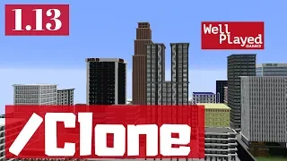 HOW TO USE THE CLONE COMMAND Minecraft 1 13