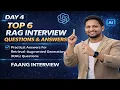 Top 6 RAG Questions That FAANG Interviewers Actually Ask