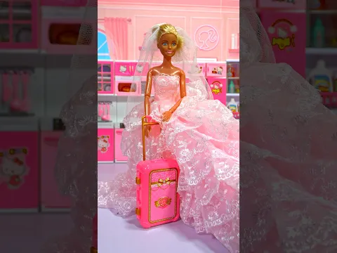 Satisfying With Unboxing Barbie Doll Suitcase Playset ASMR #shorts