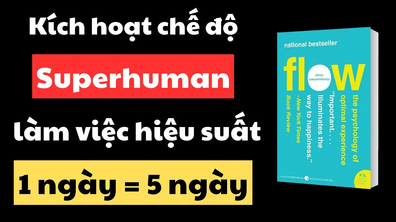 Outline Video Sự Kỳ diệu của Trạng thái Dòng chảy (Flow) - Bí quyết Nhanh nhất để Tăng tốc 500%