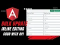 Inline Table Editing Angular Bulk Update Angular Angular CRUD