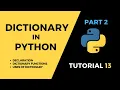 Tutorial Dictionary in Python Part02