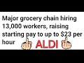 ALDI Holiday Hiring Scam 23 per hr is still poverty