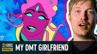 dmt always shows shane mauss the same purple woman on his trips tales from the trip