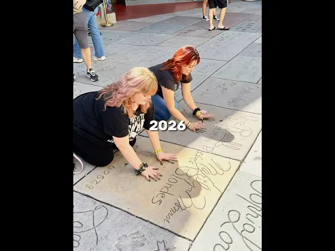 From 2026 Through Time To 1953: Jane Russell & Marilyn Monroe Handprints