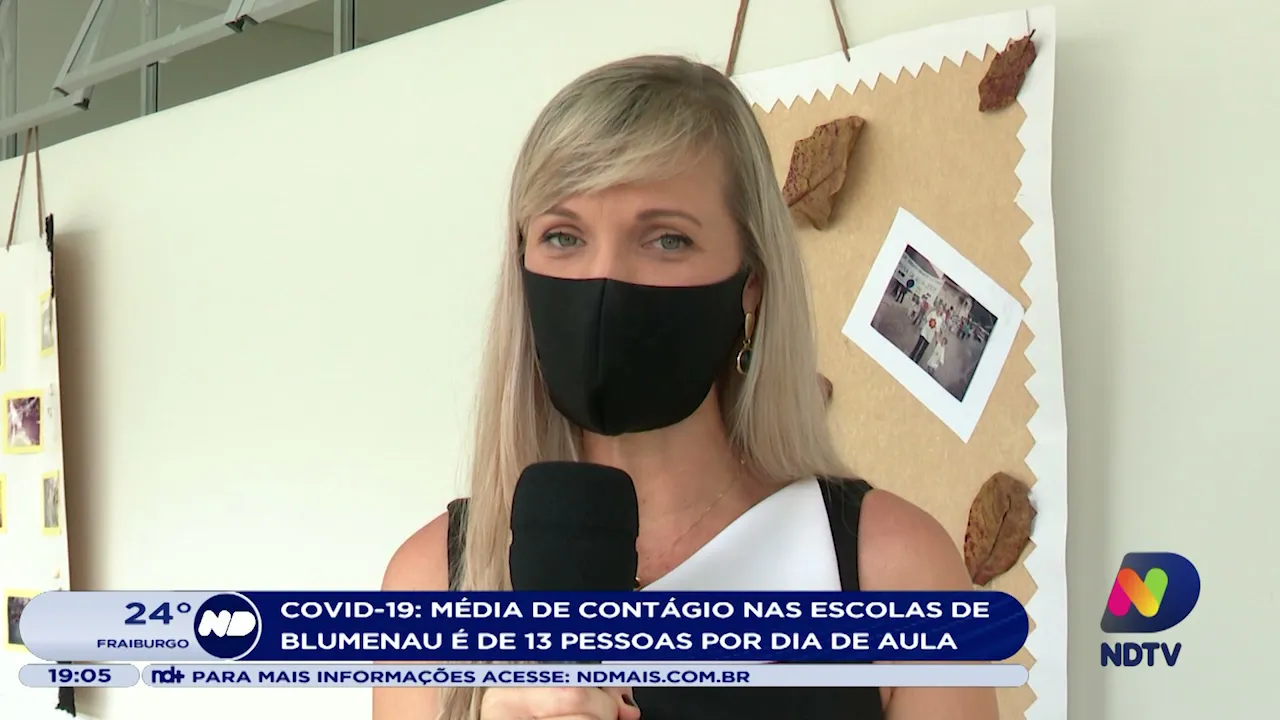 Covid-19: média de contágio nas escolas de Blumenau é de 13 pessoas por dia de aula