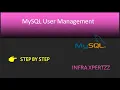 MySQL Tutorial Part 8 MySQL User Management