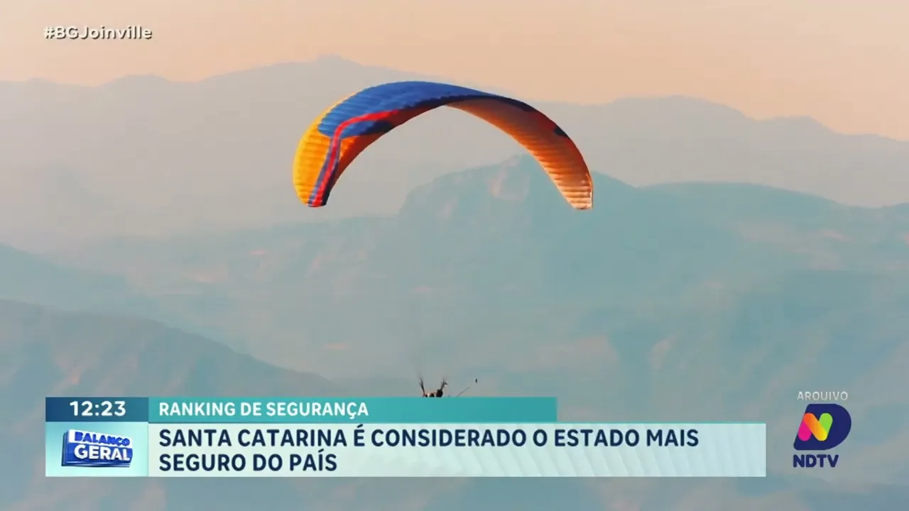 Ranking de segurança: Santa Catarina é considerado o estado mais seguro do país