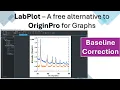 LabPlot TUTORIAL The FREE OriginPro Alternative for Researchers Baseline Correction