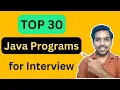 Top 30 Java Programs for Beginners Interview Learn Java with CODE NOTES