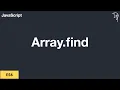 ES6 Array Find Method