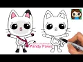 How to Draw Pandy Paws Cat Gabby s Dollhouse