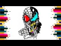 Creating SPIDER-VENOM Coloring Page in 10 Minutes Spider-Man VS Venom Into The Spider-Verse