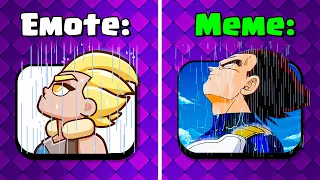 Emotes vs Memes in Clash Royale