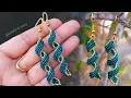 EASY BEADED SPIRAL EARRINGS EARRINGS MAKING AT HOME Useful Easy