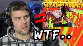 rapper reacts to chainsaw man for the first time kick back opening 