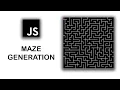 JavaScript Maze Generation Depth First Search Tutorial