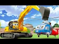 Download Lagu Excavator, Dump Truck, Concrete Mixer For Building New Houses | Tractor Construction Vehicles