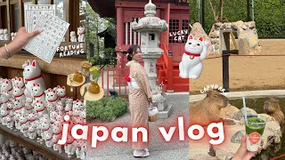 JAPAN VLOG exploring tokyo capybara resort lots of shopping food