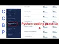 Python coding practice 4 questions solving