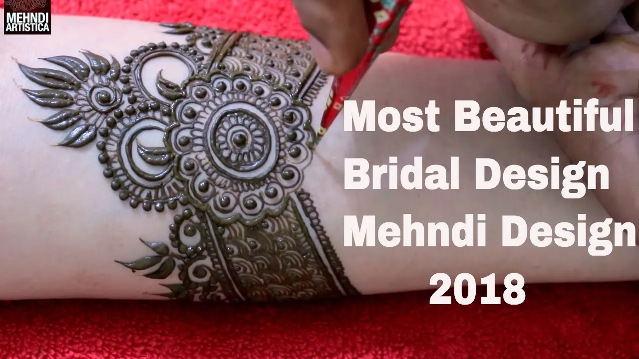 Most Beautiful Bridal Designer Mehndi Design 2018 Video