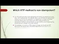 Which Http method is non - idempotent