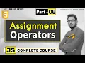 What is Assignment operators in javascript in hindi for beginners