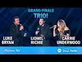 Deep River Woman By Lionel Richie Carrie Underwood Luke Bryan - Grand Finale Idol Judge Trio