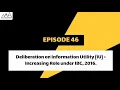 Deliberations on Information Utility IU - Increasing Role under IBC 2016