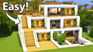 Minecraft: How to build a Ultimate Modern House | Tutorial🏠