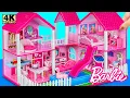 Download Lagu How to Build AMAZING Pink Barbie Dream House with Water Slide From Cardboard❤️ DIY Miniature House
