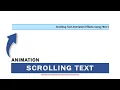 Scrolling Text in HTML CSS and JavaScript Scrolling Text