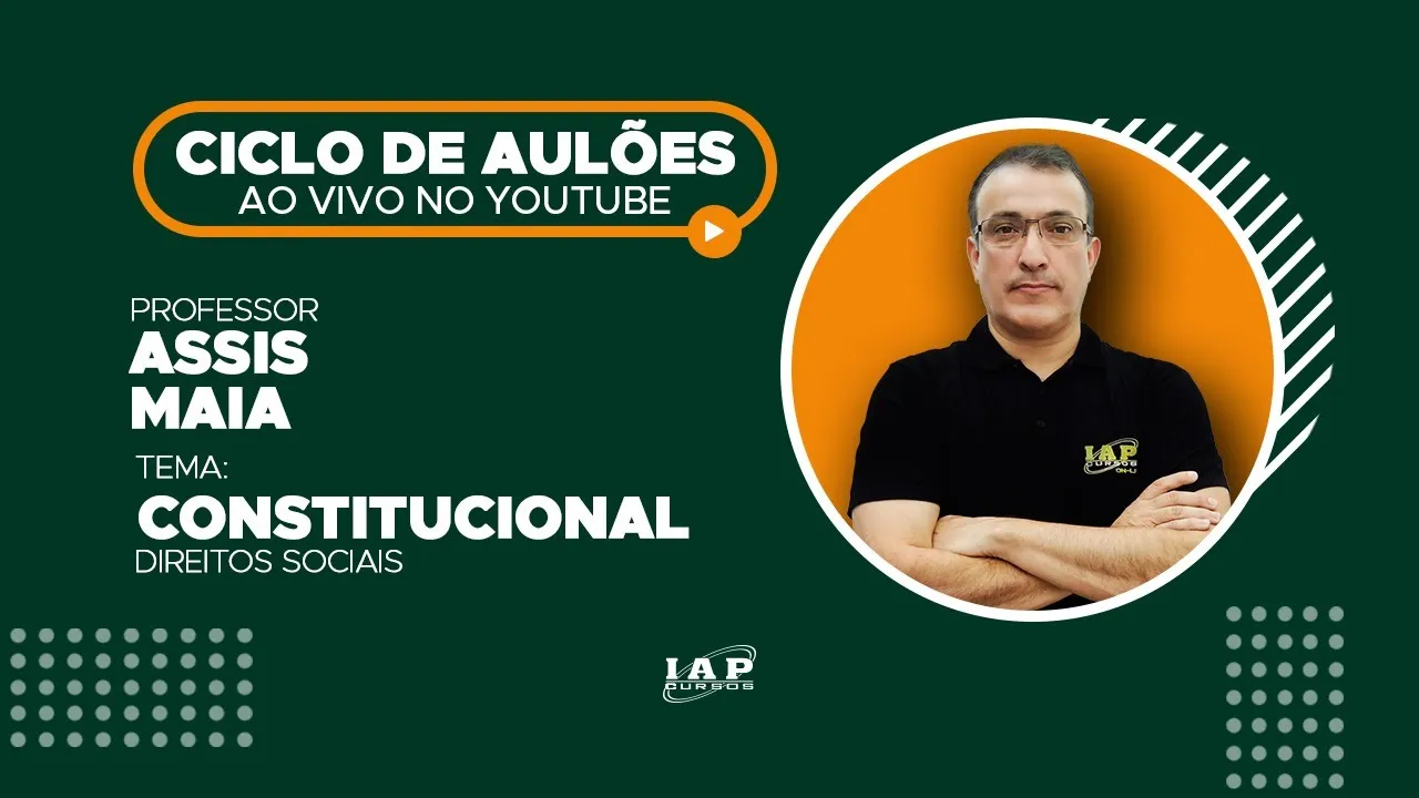 LIVE: DIREITOS SOCIAIS - CONSTITUCIONAL.